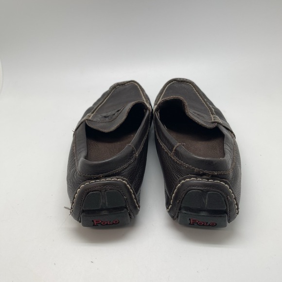 Polo Ralph Lauren Telly Leather Shoes Mens‎ 9.5 D Black Loafers Penny Driving - Picture 4 of 12
